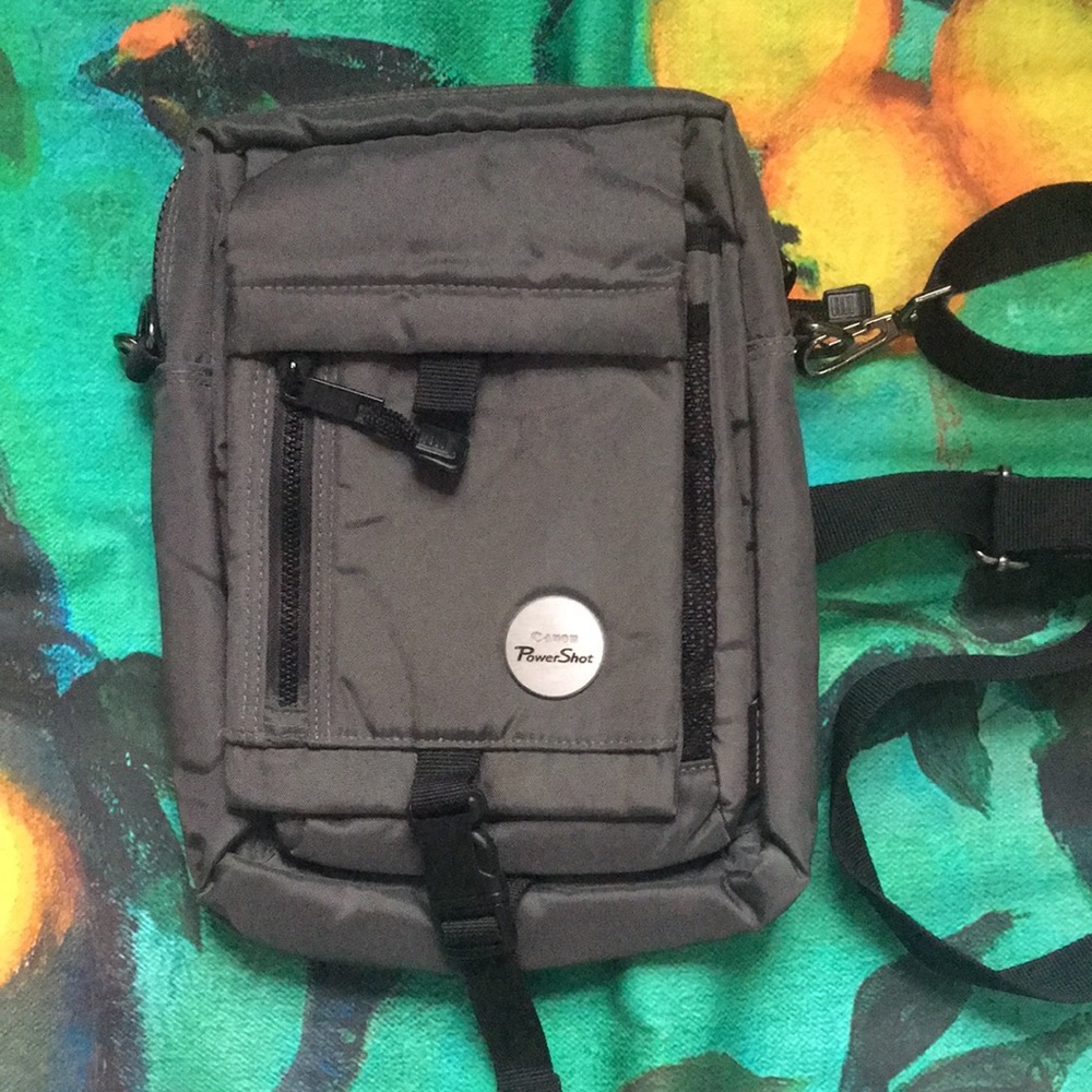 Vintage Canon PowerShot Crossbody Camera Bag Purse Nylon